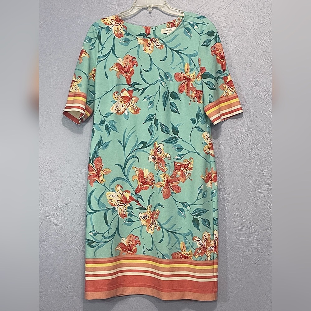 NINE WEST flower pattern dress